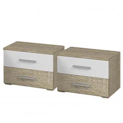 Mooved Bettanlage Richford - Weiß / Eiche Sonoma - 160 x 200cm -Schlafzimmer Verkaufe DE 1000211281 200520 13403800029 DETAILS P000000001000211281