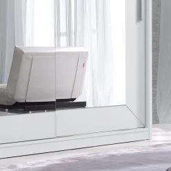 Mooved Schwebetürenschrank Sanday - Weiß - Breite: 200 cm - Mit Spiegeltür/-en -Schlafzimmer Verkaufe DE 1000211347 200525 12432800084 DETAILS P000000001000211347