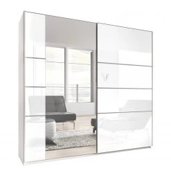 Mooved Schwebetürenschrank Salton - Weiß - Breite: 200 cm