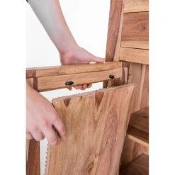 Naturoo Kommode Nyack III - Mango massiv / Wiener Geflecht - Mango / Gold -Schlafzimmer Verkaufe DE 1000211441 210217 11362700001 DETAILS P000000001000211441