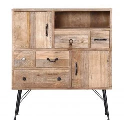 Red Living Kommode Latta - Mango massiv / Metall - Mango / Schwarz -Schlafzimmer Verkaufe DE 1000211450 200504 13494300184 DETAILS P000000001000211450