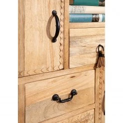 Red Living Kommode Latta - Mango massiv / Metall - Mango / Schwarz -Schlafzimmer Verkaufe DE 1000211450 220316 030 DETAILS P000000001000211450