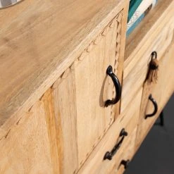 Red Living Kommode Latta - Mango massiv / Metall - Mango / Schwarz -Schlafzimmer Verkaufe DE 1000211450 220316 031 DETAILS P000000001000211450