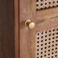 Naturoo Kommode Nyack I - Mango massiv / Wiener Geflecht - Mango / Gold -Schlafzimmer Verkaufe DE 1000211468 200504 13495000237 DETAILS P000000001000211468