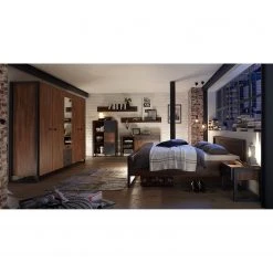 Ars manufacti Nachtkommode Marton - Eiche Stirling Dekor / Anthrazit -Schlafzimmer Verkaufe DE 1000211528 200424 13263900090 MOOD DETAILS P000000001000211528 mood