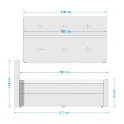 Loftscape Polsterbett Back Cove - Schlamm -Schlafzimmer Verkaufe DE 1000212973 200526 13545800036 SKETCH DETAILS P000000001000212973 sketch