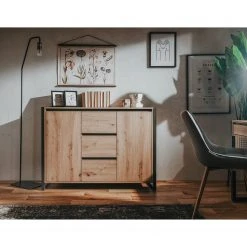 Red Living Kommode Denville II - Eiche Artisan Dekor / Anthrazit -Schlafzimmer Verkaufe DE 1000214501 200608 14164700095 MOOD DETAILS P000000001000214501 mood