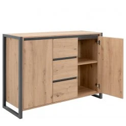 Red Living Kommode Denville II - Eiche Artisan Dekor / Anthrazit -Schlafzimmer Verkaufe DE 1000214501 200608 14165900103 DETAILS P000000001000214501