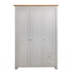 Ars Natura Drehtürenschrank Woodmont - Hellgrau / Eiche -Schlafzimmer Verkaufe DE 1000214856 200604 14143100003 DETAILS P000000001000214856