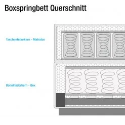 Naturoo Boxspringbett Levana - Webstoff - Eiche - Dunkelgrau - 200 x 200cm - H4 -Schlafzimmer Verkaufe DE 1000217634 200630 16294000138 SKETCH DETAILS P000000001000217634 sketch
