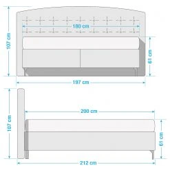 Loftscape Polsterbett Tackley - Grau - 180 x 200cm -Schlafzimmer Verkaufe DE 1000217701 200710 13251700101 SKETCH DETAILS P000000001000217701 sketch