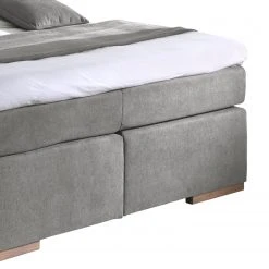 Naturoo Boxspringbett Marcel I - ohne Beleuchtung, Webstoff - Eiche, teilmassiv - Grau - 180 x 200cm - Doppelmatratze H2/H4 -Schlafzimmer Verkaufe DE 1000217858 200702 09161900016 DETAILS P000000001000217858