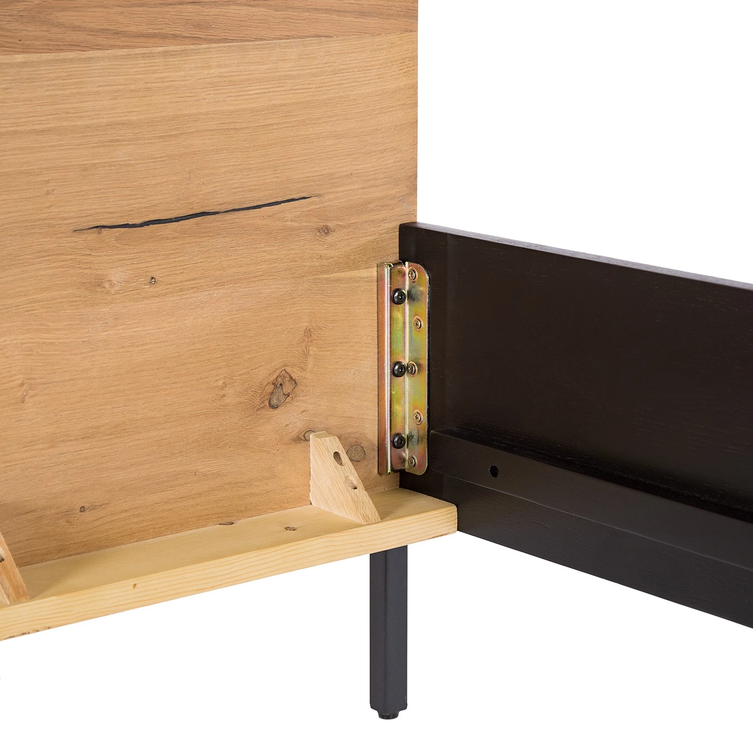 Studio Copenhagen Bettgestell Flox - Echtholzfurnier - Eiche / Schwarz 12 Studio Copenhagen Bettgestell Flox - Echtholzfurnier - Eiche / Schwarz – Bild 12
