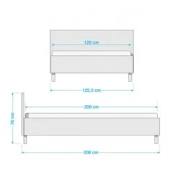 Meise.möbel Polsterbett Miami - Schwarz - 120 x 200cm -Schlafzimmer Verkaufe DE 1000218265 200708 06192600024 SKETCH DETAILS P000000001000218265 sketch