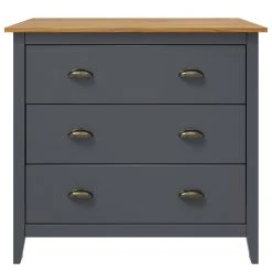 Maison Belfort Kommode Rivery III - Kiefer massiv - Anthrazit -Schlafzimmer Verkaufe DE 1000218438 210128 06171200038 DETAILS P000000001000218438