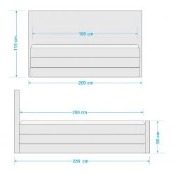 Loftscape Boxspringbett Westside - Grau -Schlafzimmer Verkaufe DE 1000218474 210720 07184300023 SKETCH DETAILS P000000001000218474 sketch
