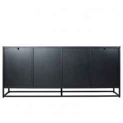 Ars manufacti Sideboard Kayys - Glas / Metall - Schwarz -Schlafzimmer Verkaufe DE 1000219025 210121 07302400027 DETAILS P000000001000219025