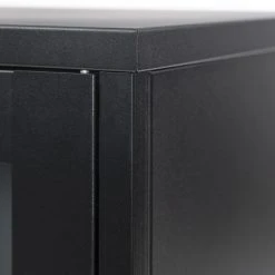 Ars manufacti Sideboard Kayys - Glas / Metall - Schwarz -Schlafzimmer Verkaufe DE 1000219025 210330 15113200029 DETAILS P000000001000219025