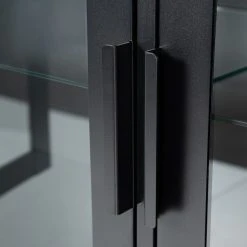 Ars manufacti Sideboard Kayys - Glas / Metall - Schwarz -Schlafzimmer Verkaufe DE 1000219025 210330 15113400030 DETAILS P000000001000219025