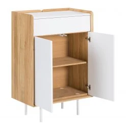 Studio Copenhagen Kommode Noovi - Wildeiche teilmassiv - Weiß / Wildeiche -Schlafzimmer Verkaufe DE 1000220567 200820 08051200008 DETAILS P000000001000220567