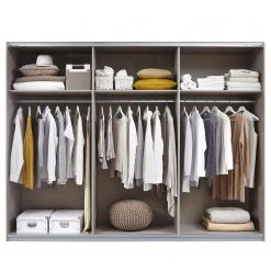 Rauch Orange Schwebetürenschrank Boston-Extra - Grau - Breite: 271 cm -Schlafzimmer Verkaufe DE 1000220789 200814 10231700074 DETAILS P000000001000220789