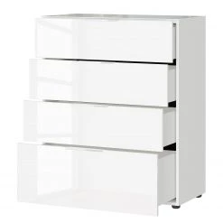 Germania Kommode Oakland I - Glas - Weiß -Schlafzimmer Verkaufe DE 1000223271 200826 06230700006 DETAILS P000000001000223271