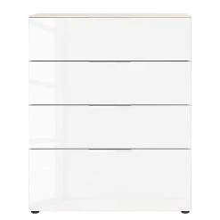 Germania Kommode Oakland I - Glas - Weiß / Eiche Navarra Dekor -Schlafzimmer Verkaufe DE 1000223278 200826 06232900013 DETAILS P000000001000223278