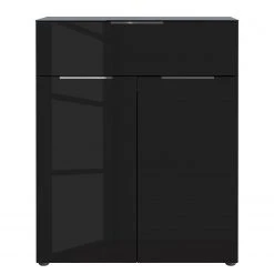 Germania Kommode Oakland II - Glas - Schwarz -Schlafzimmer Verkaufe DE 1000223283 200826 06240700052 DETAILS P000000001000223283