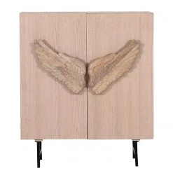 Red Living Kommode Loveland - Echtholzfurnier / Metall - Eiche Hell / Schwarz -Schlafzimmer Verkaufe DE 1000223493 200826 12360400070 DETAILS P000000001000223493