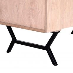 Red Living Kommode Loveland - Echtholzfurnier / Metall - Eiche Hell / Schwarz -Schlafzimmer Verkaufe DE 1000223493 200826 12360600072 DETAILS P000000001000223493