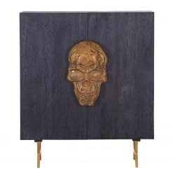 Red Living Kommode Worland I - Echtholzfurnier / Metall - Eiche Schwarz / Gold -Schlafzimmer Verkaufe DE 1000223494 200826 12361000079 DETAILS P000000001000223494