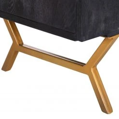 Red Living Kommode Worland I - Echtholzfurnier / Metall - Eiche Schwarz / Gold -Schlafzimmer Verkaufe DE 1000223494 200826 12361200082 DETAILS P000000001000223494