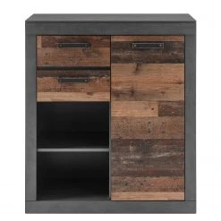 Red Living Kommode Buzan IV - Altholz Dekor / Anthrazit -Schlafzimmer Verkaufe DE 1000223918 200828 15451500088 DETAILS P000000001000223918