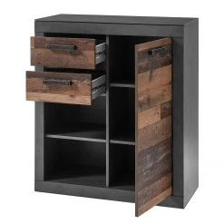 Red Living Kommode Buzan IV - Altholz Dekor / Anthrazit -Schlafzimmer Verkaufe DE 1000223918 200828 15452200089 DETAILS P000000001000223918