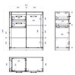 Red Living Kommode Buzan IV - Altholz Dekor / Anthrazit -Schlafzimmer Verkaufe DE 1000223918 210202 14162700005 SKETCH DETAILS P000000001000223918 sketch