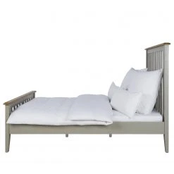 Maison Belfort Massivholzbett Lavalle - Kiefer massiv - Kiefer / Hellgrau -Schlafzimmer Verkaufe DE 1000224199 210615 08155300002 DETAILS P000000001000224199