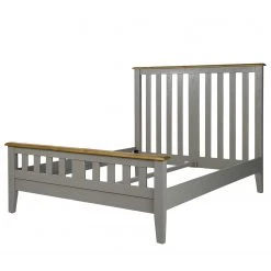 Maison Belfort Massivholzbett Lavalle - Kiefer massiv - Kiefer / Hellgrau -Schlafzimmer Verkaufe DE 1000224199 210615 08155300005 DETAILS P000000001000224199