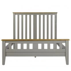 Maison Belfort Massivholzbett Lavalle - Kiefer massiv - Kiefer / Hellgrau -Schlafzimmer Verkaufe DE 1000224199 210615 08155300006 DETAILS P000000001000224199