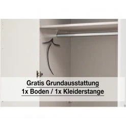 Express Möbel Drehtürenschrank One 210 - Polarweiß - Höhe: 216 cm - Breite: 150 cm -Schlafzimmer Verkaufe DE 1000224432 200901 13213400007 DETAILS P000000001000224432