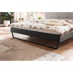 Meise.möbel Einzelbett Boston II - Anthrazit / Hellgrau - Breite: 186 cm - Kufen -Schlafzimmer Verkaufe DE 1000224812 200918 13321400556 MOOD DETAILS P000000001000224812 mood