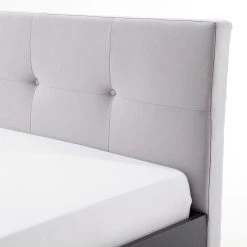 Meise.möbel Einzelbett Boston II - Anthrazit / Hellgrau - Breite: 186 cm - Kufen -Schlafzimmer Verkaufe DE 1000224812 200918 13321400562 DETAILS P000000001000224812