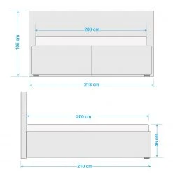 Loftscape Polsterbett Springville - Hellgrau - 200 x 200cm -Schlafzimmer Verkaufe DE 1000230509 210720 07115300031 SKETCH DETAILS P000000001000230509 sketch