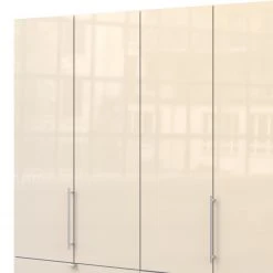 Wiemann Falttürenschrank Loft II - Alpinweiß / Glas Magnolie - Höhe: 216 cm - Breite: 200 cm -Schlafzimmer Verkaufe DE 1000233664 210120 09454500442 DETAILS P000000001000233664