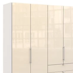 Wiemann Falttürenschrank Loft I - Alpinweiß / Glas Magnolie - Höhe: 236 cm - Schublade rechts -Schlafzimmer Verkaufe DE 1000233751 210120 09462501143 DETAILS P000000001000233751