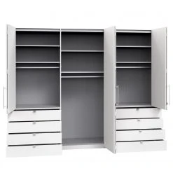 Wiemann Falttürenschrank Loft IV - Weiß - Höhe: 236 cm - Breite: 300 cm - Schublade außen -Schlafzimmer Verkaufe DE 1000233758 210120 09462901200 DETAILS P000000001000233758
