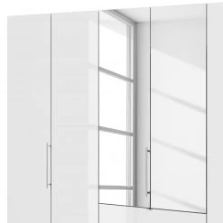 Wiemann Falttürenschrank Loft III - Alpinweiß / Glas Weiß - Höhe: 216 cm - 2 -Schlafzimmer Verkaufe DE 1000233833 210120 09470301807 DETAILS P000000001000233833
