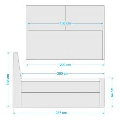 Loftscape Polsterbett Tusson - Dunkelgrau -Schlafzimmer Verkaufe DE 1000235433 201222 15473100154 SKETCH DETAILS P000000001000235433 sketch