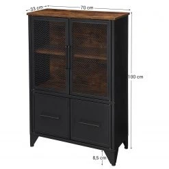 Red Living Kommode Thenon II - Schwarz / Braun -Schlafzimmer Verkaufe DE 1000235692 201210 06231800192 SKETCH DETAILS P000000001000235692 sketch