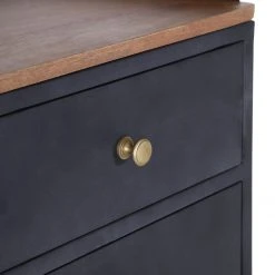 Red Living Kommode Ornex II - Metall / Mango massiv - Anthrazit / Mango -Schlafzimmer Verkaufe DE 1000239505 210108 13375000074 DETAILS P000000001000239505