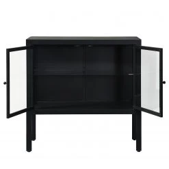 Loftscape Kommode Aregno - Glas / Metall - Schwarz -Schlafzimmer Verkaufe DE 1000241511 210113 13514300091 DETAILS P000000001000241511